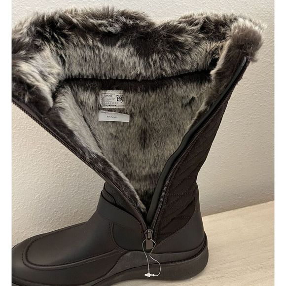 Merrell Women Sz 7 Espresso Tremblant Ezra Tall Waterproof Ice Boots $240 - Picture 11 of 12